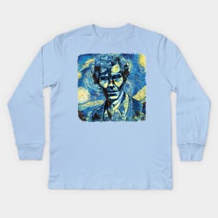 Sherlock Van Gogh Style Kids Long Sleeve T-Shirt